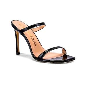 Stuart Weitzman Aleena 100 Mule in Black Patent 8